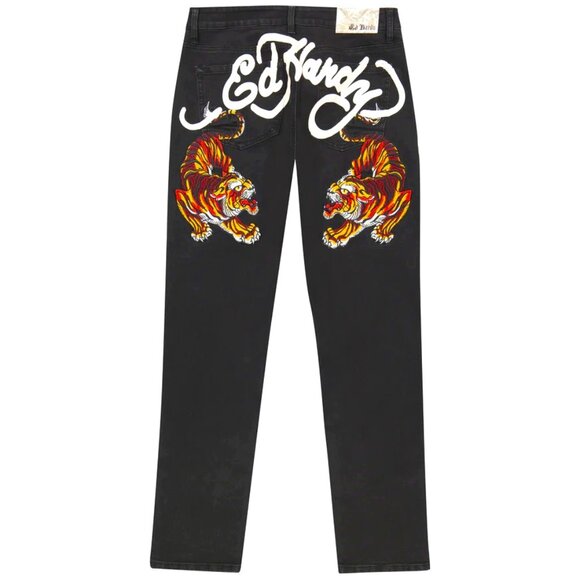 Ed Hardy Crawling Tiger Slim Taper Jean - MEHD8301 S-6P (Black)